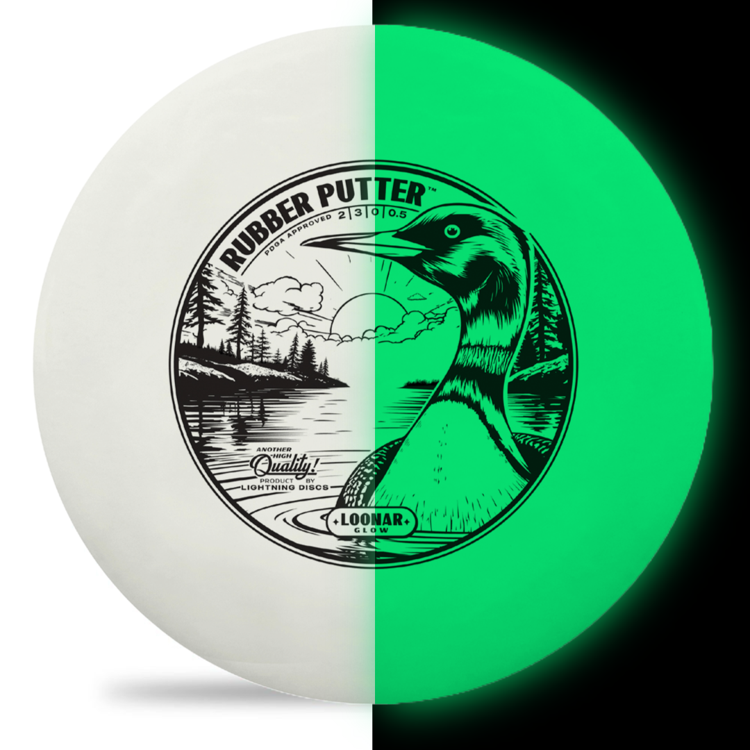 Lightning Loonar Glow Rubber Putter Golf Disc