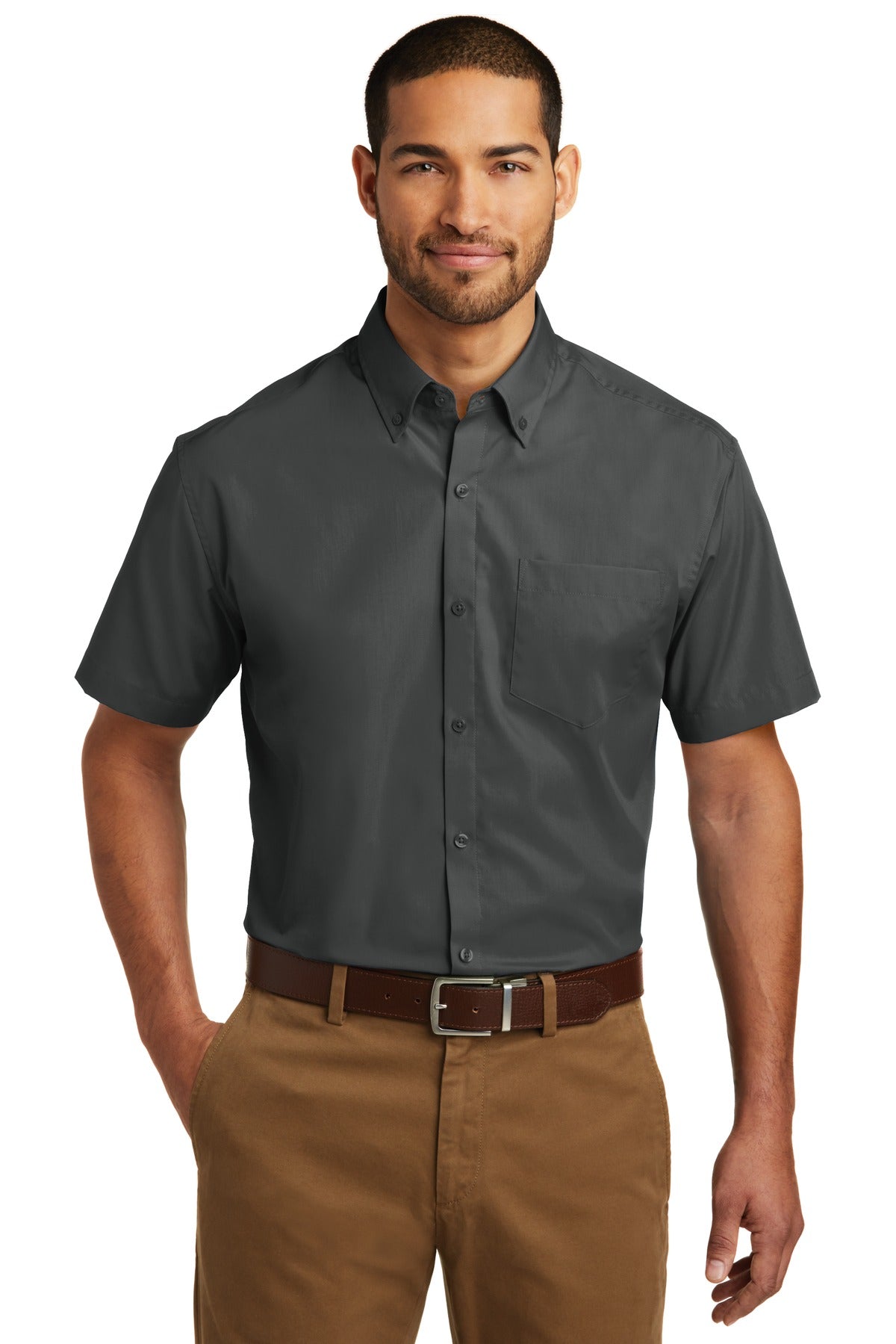 Port Authority ®  Short Sleeve Carefree Poplin Shirt. W101