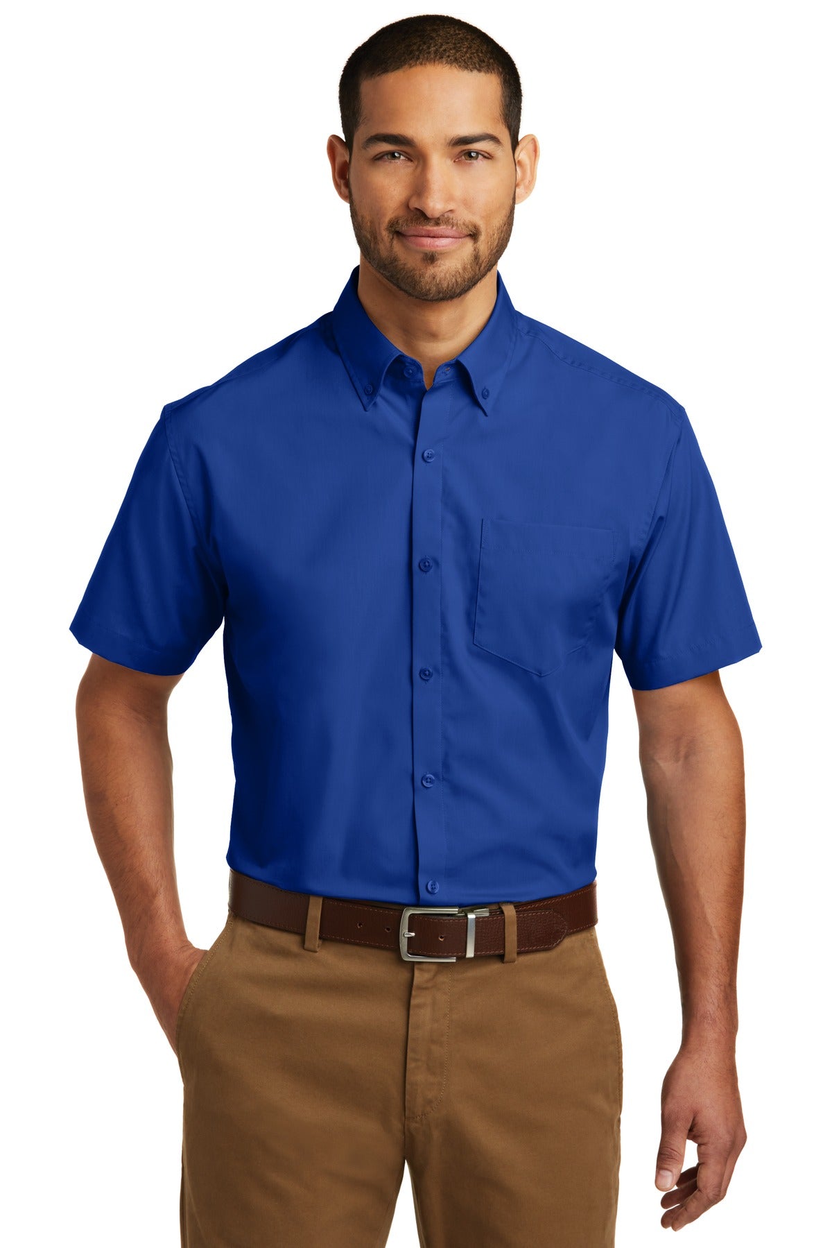 Port Authority ®  Short Sleeve Carefree Poplin Shirt. W101