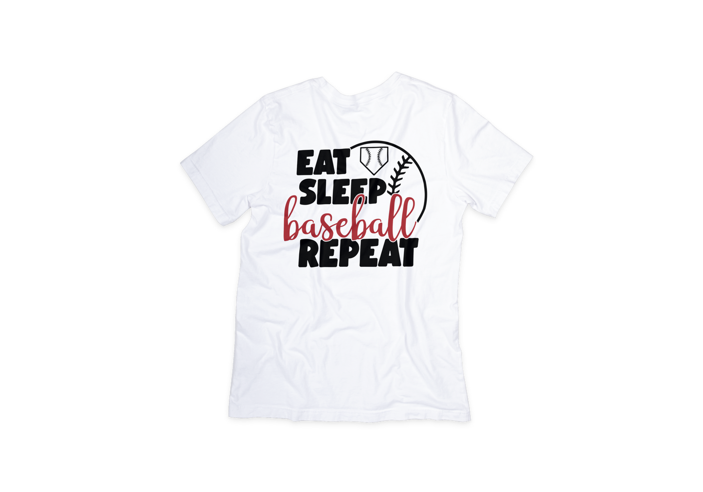 Eat Sleep Baseball Repeat Tee