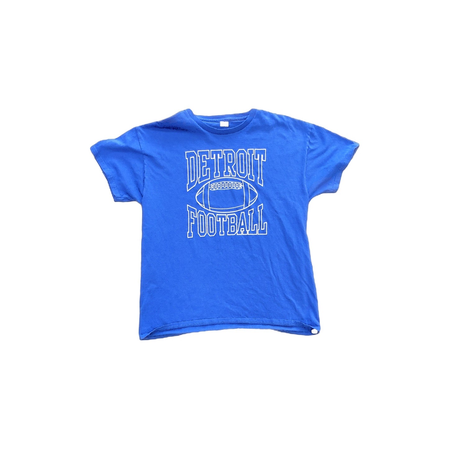 Blue Detroit Football Youth Short Sleeve T-Shirt Size XL